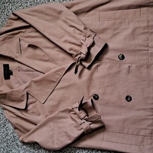 Ann Taylor Factory Classic Tan Trench Coat